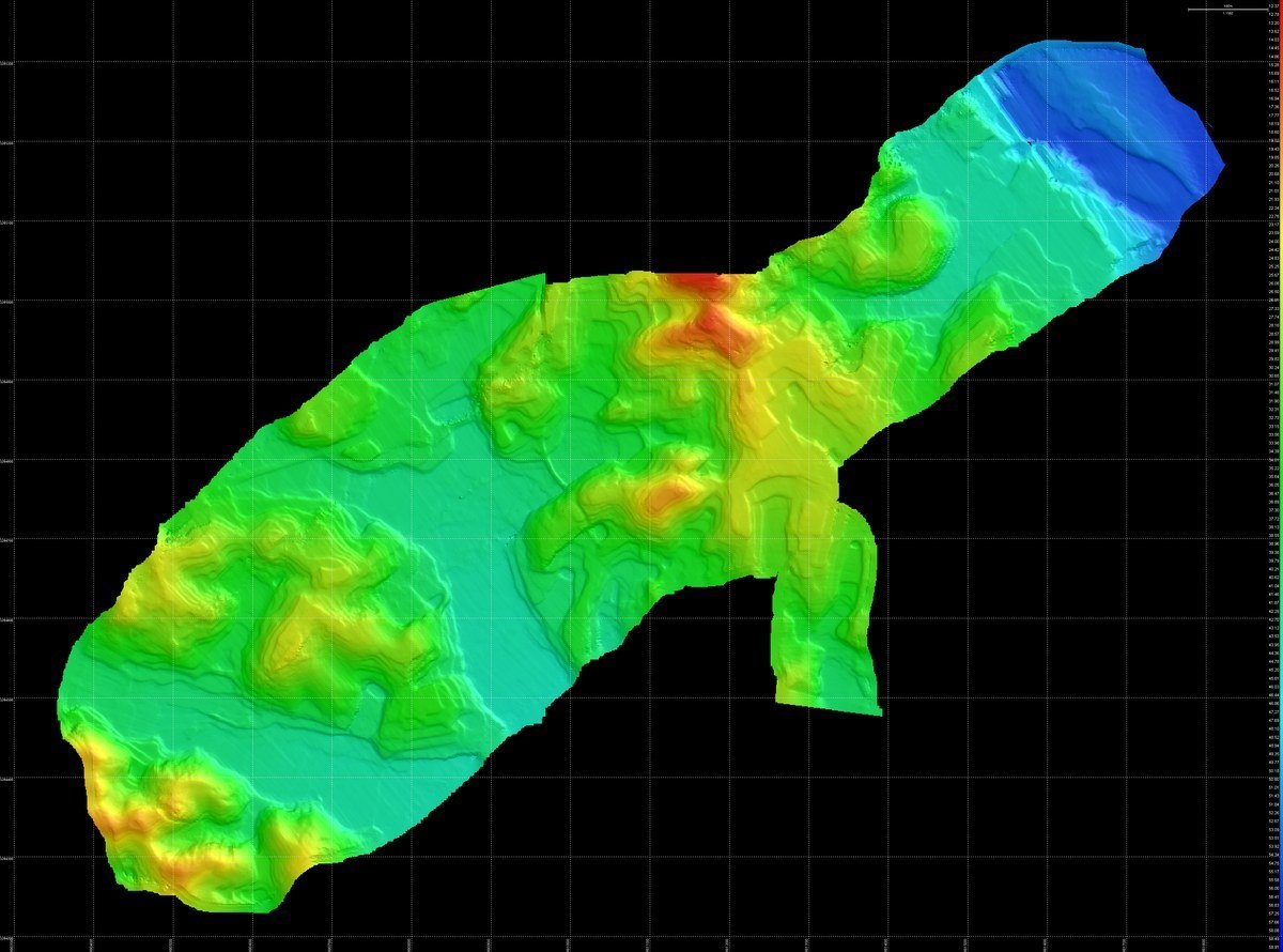 3D terrain model from multibeam bathymetry 3D terrain model from multibeam bathymetry
