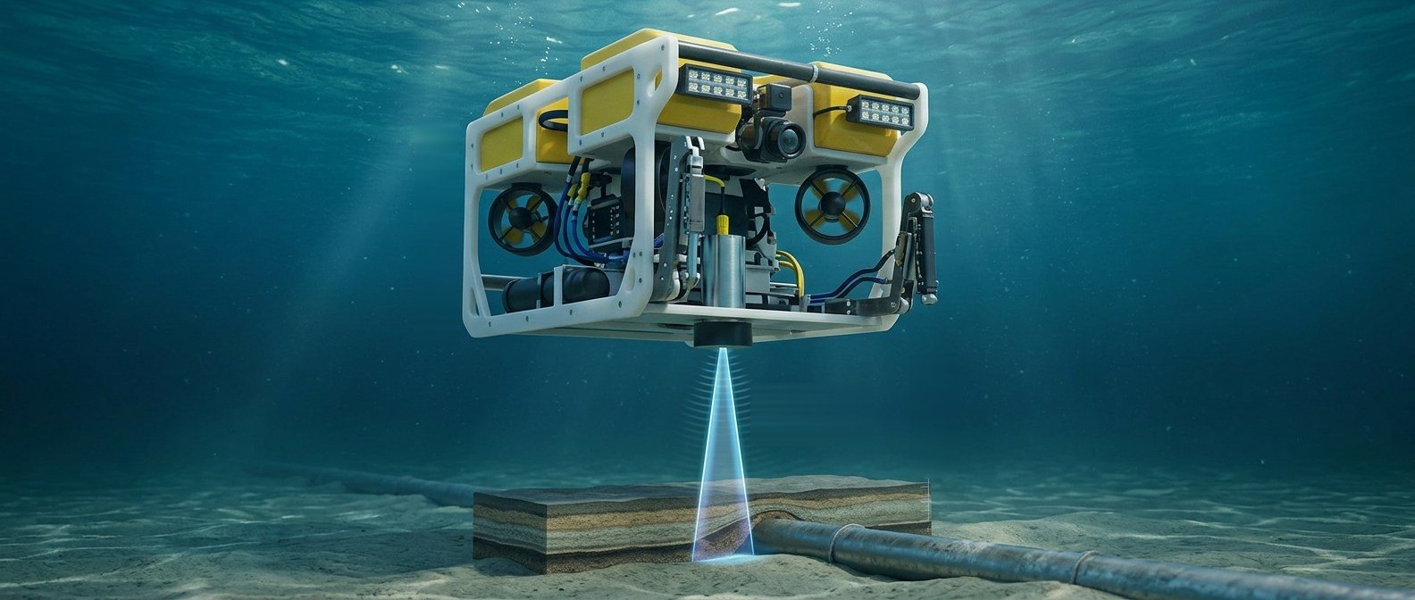 GeoScope 2100 integrated on an ROV (illustration) GeoScope 2100 integrated on an ROV (illustration)